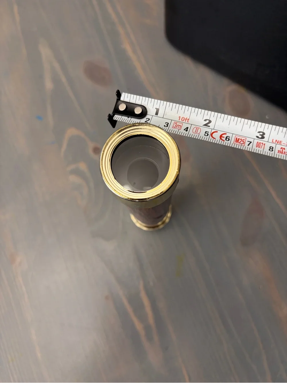 Wood style Grain Telescope Handle with Metallic Trim